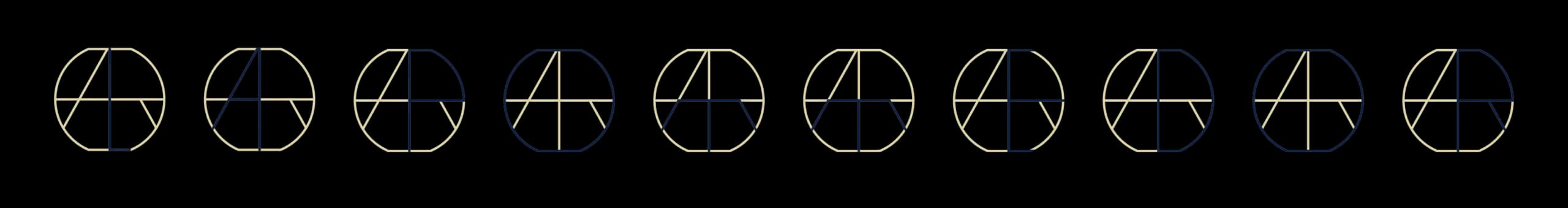 La composition typographique du logo La pomme d'or