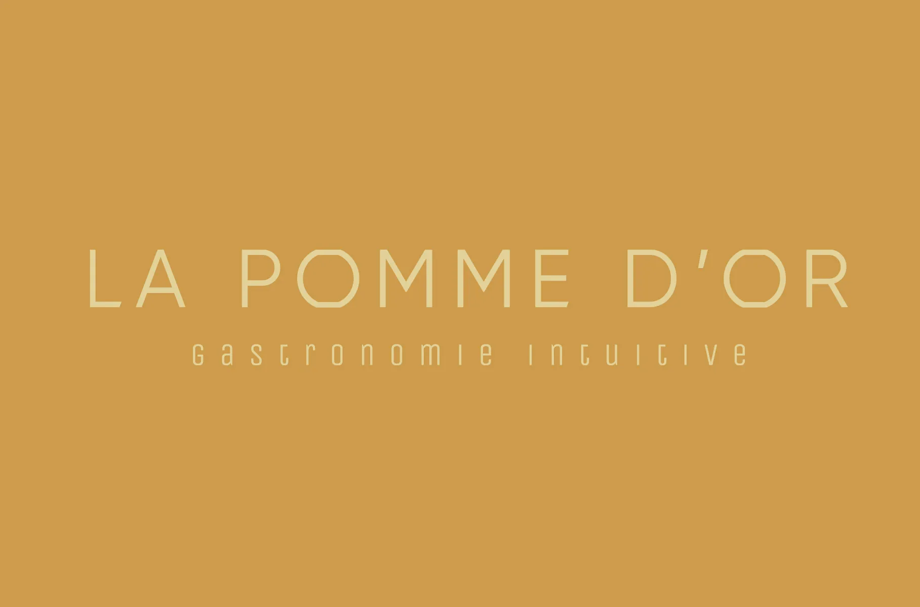 Déclinaison crème de l'identité de La pomme d'or