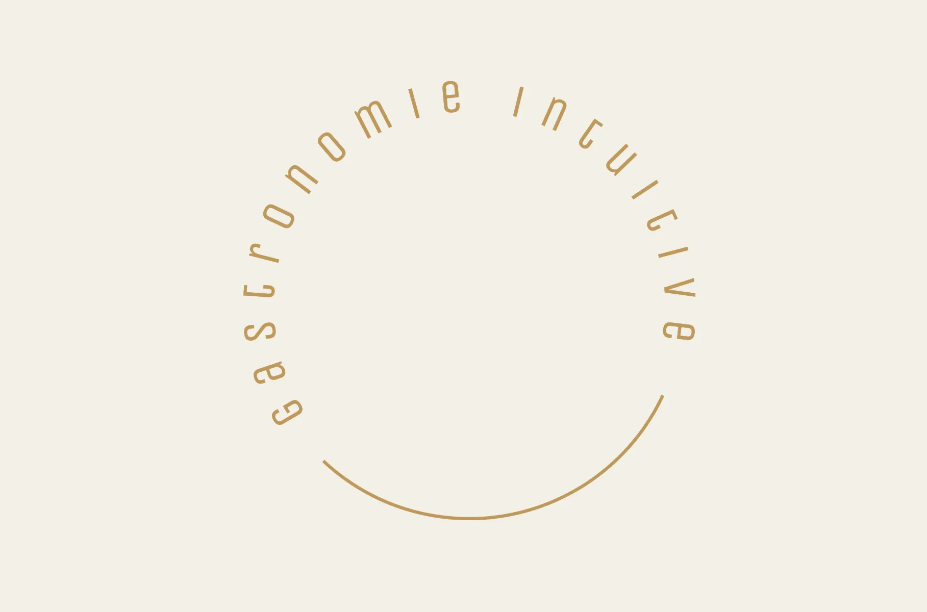 Déclinaison ocre du logo de La pomme d'or