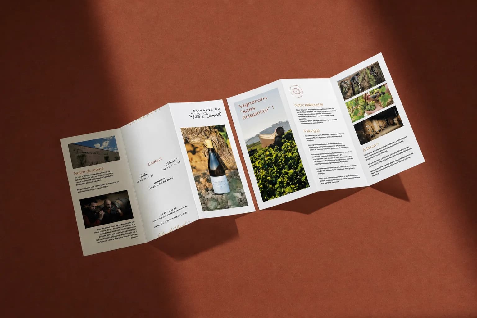 Le dépliant du Domaine du Pré Semelé