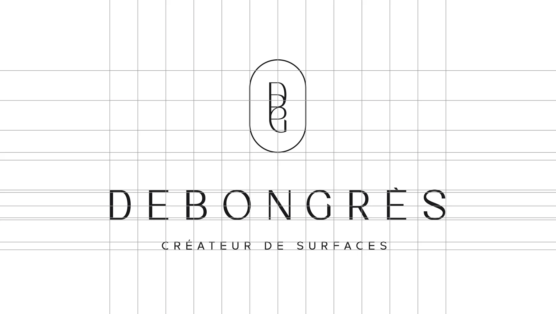La grille de construction du monogramme Debongres