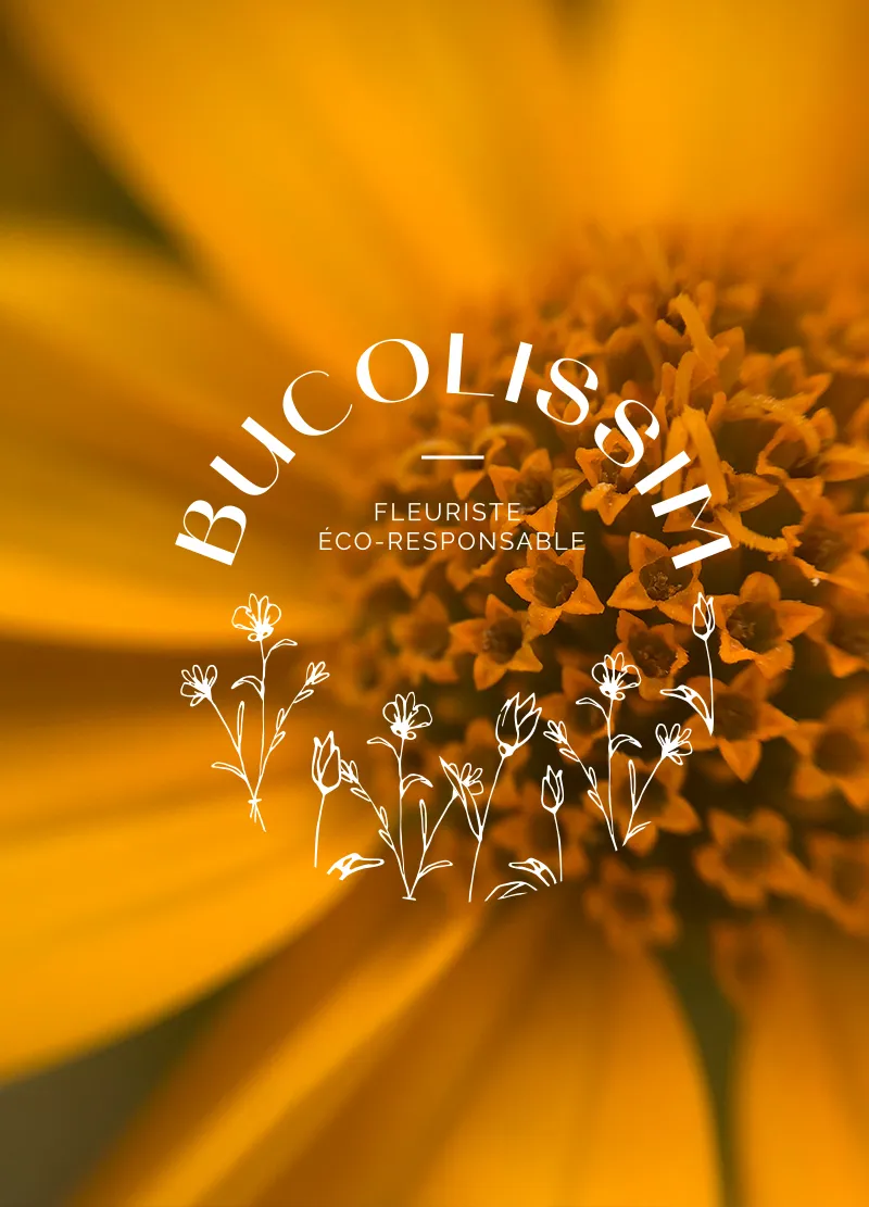 Logo de Bucolissim, fleuriste spécialisée mariage à Sancerre