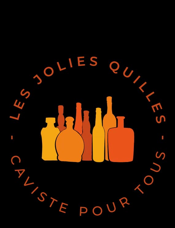 Le logo rond des Jolies Quilles, caviste pour tous