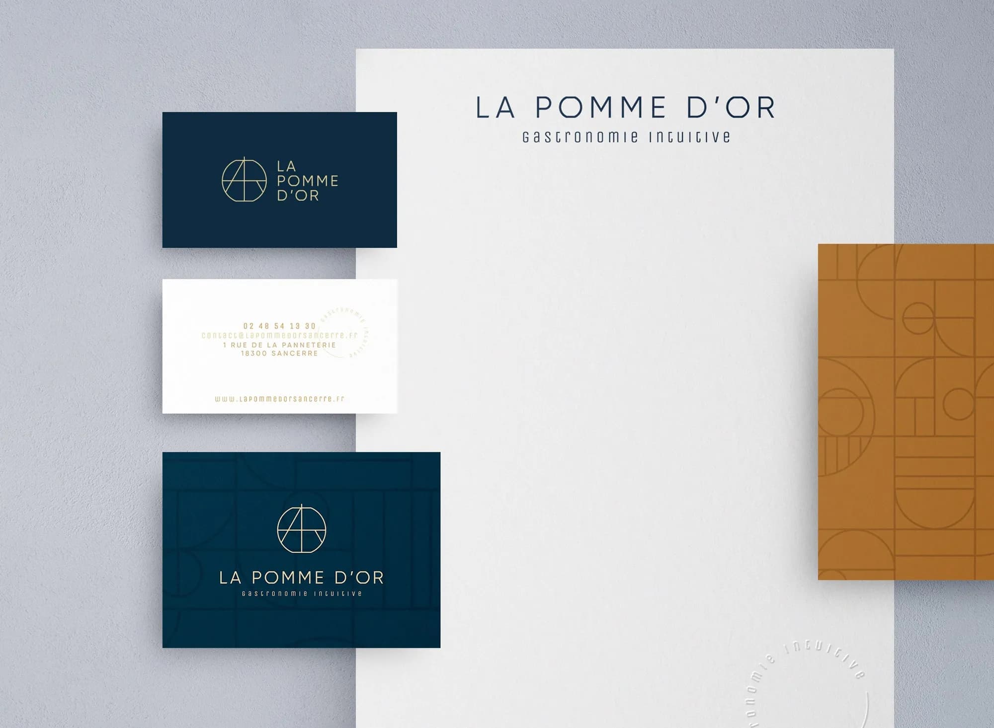Les cartes de visite de La pomme d'or