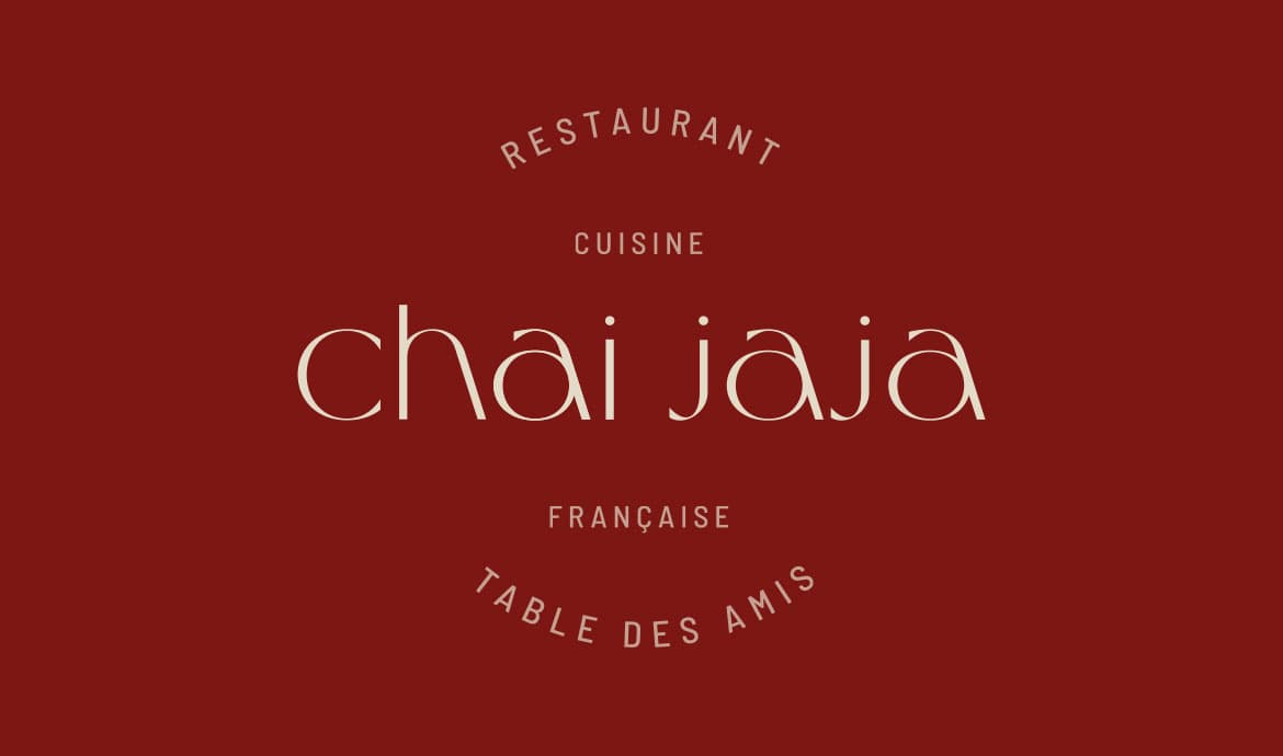 L'univers de marque du restaurant Chai Jaja