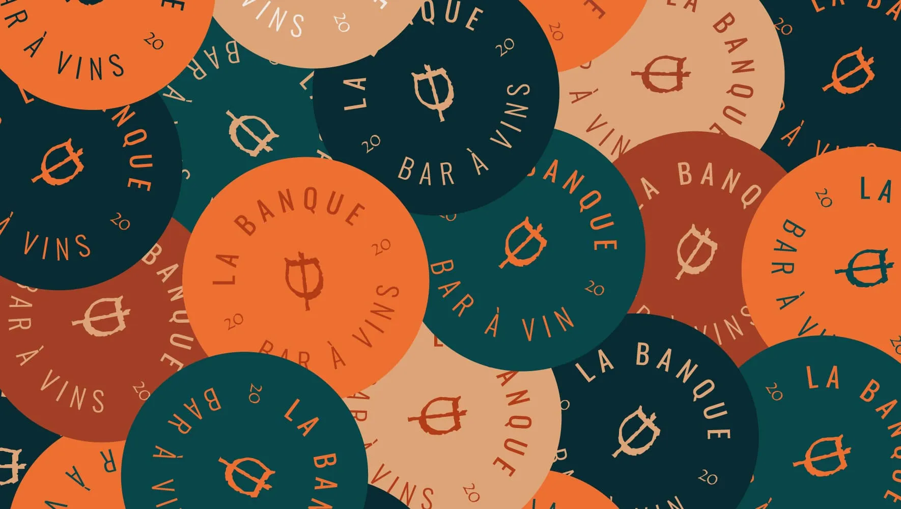 Sous-verre du bar à vin La Banque