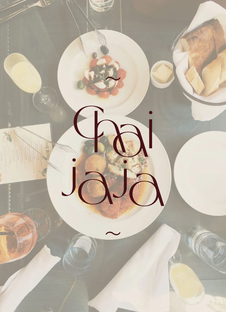 L'identité de marque du restaurant Chai Jaja