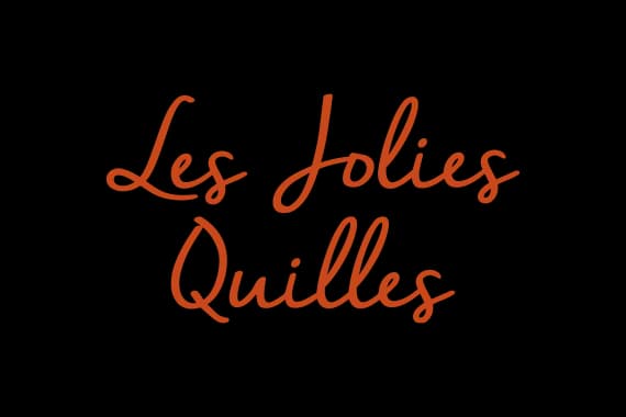 Le logo typographique des Jolies Quilles, caviste à Sancerre