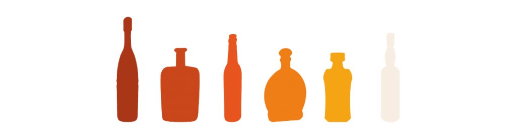 Motifs bouteilles identite de marque cave à vin.